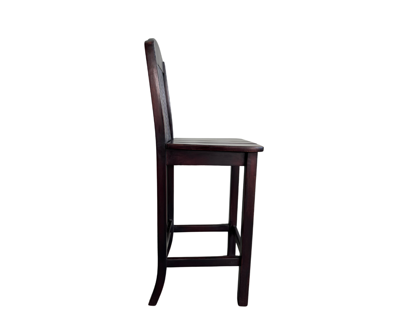 BAR CHAIR WITH BACK | DARK