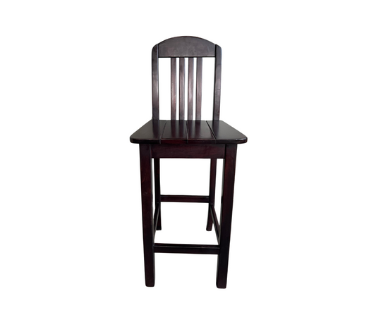 BAR CHAIR WITH BACK | DARK