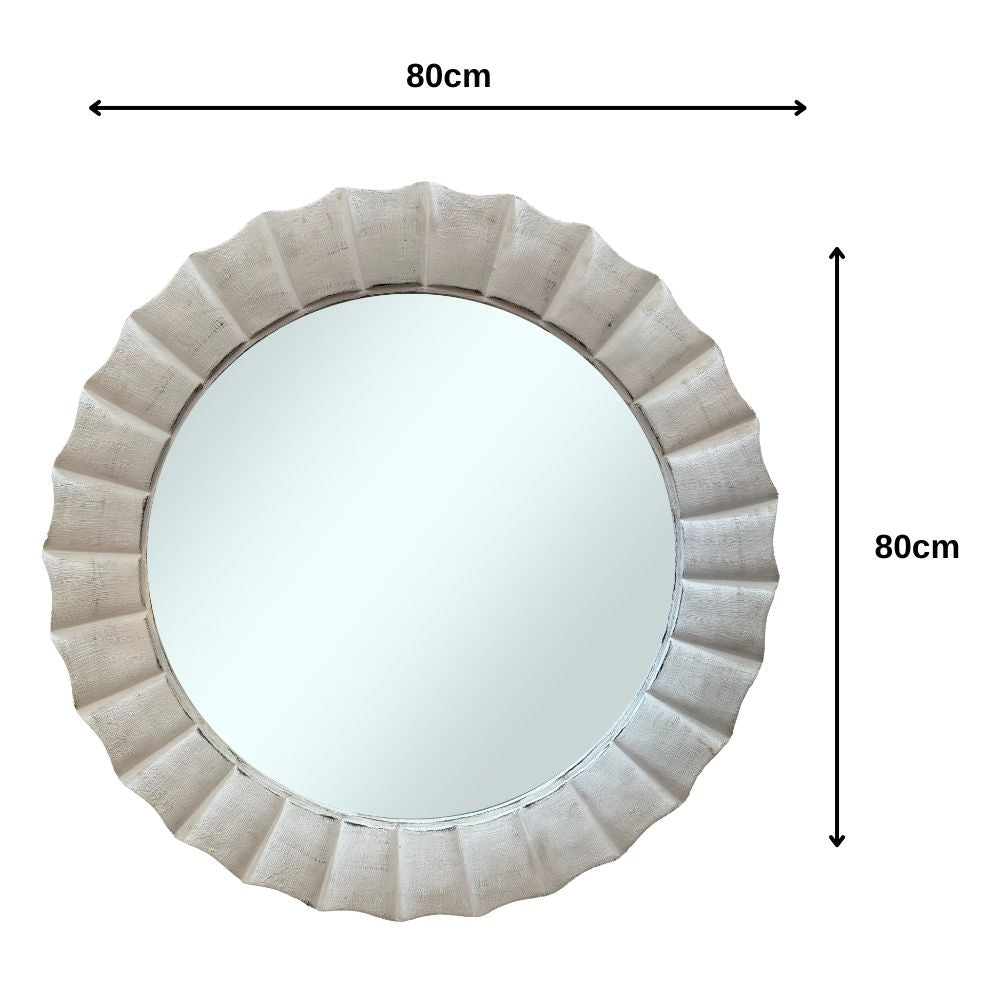 617 WB Mirror | White 80x80cm