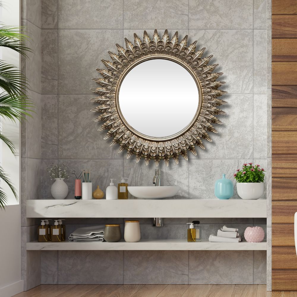 131 Mirror | Round Silver 103x103cm