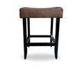 Load image into Gallery viewer, Leather Seat Bar Chair | Ox Brown
