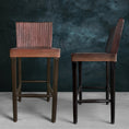 Load image into Gallery viewer, Rattan Bar Chair | Dark Brown Made From Solid Wood
