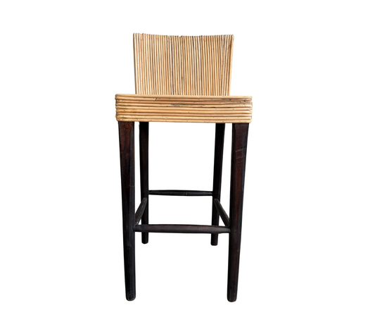 Rattan Bar Chair Made From Solid Wood | Natural Design