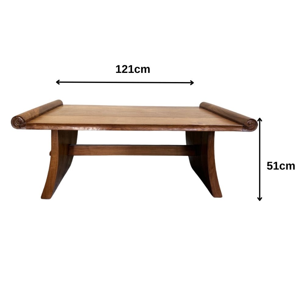 Japanese Coffee Table | Natural Wood Finish