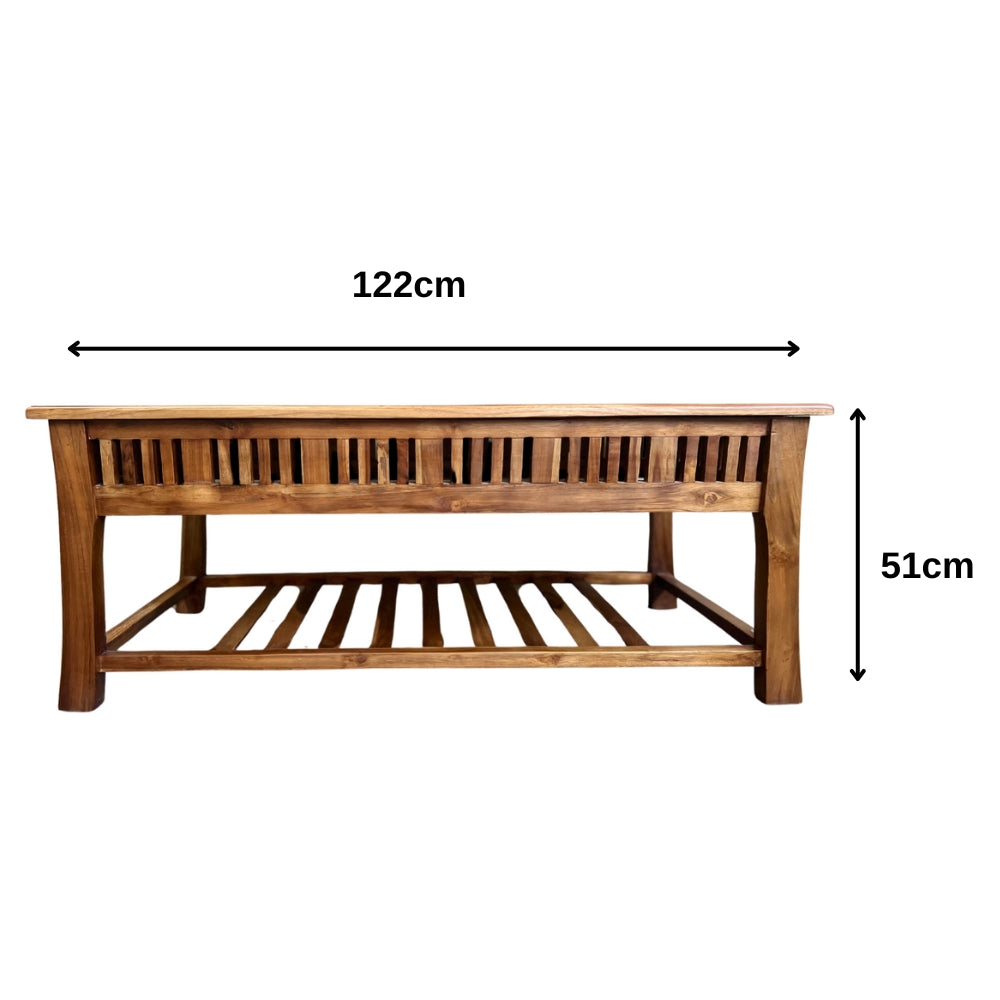 Amerika Big Coffee Table | Natural wood finish for home or office