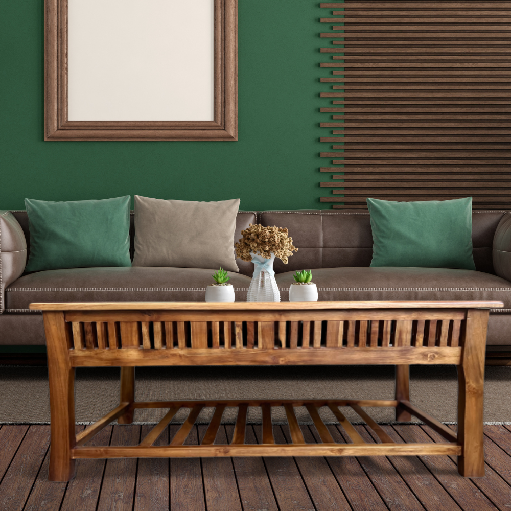 Amerika Big Coffee Table | Natural wood finish for home or office