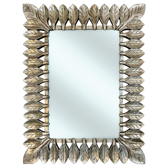 Catalina Rectangular Mirror Silver Antique