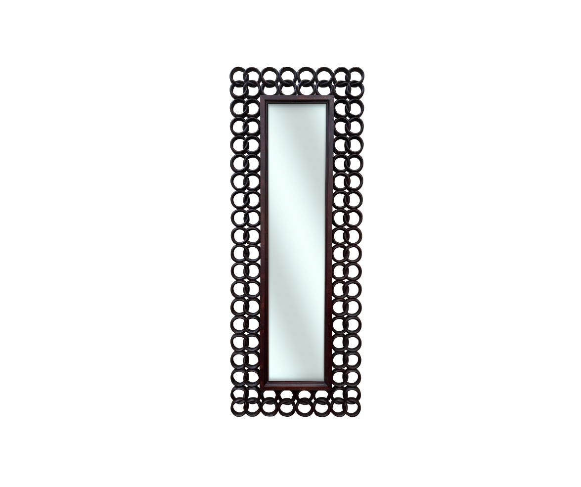 Square Ring Mirror Frame 160x60 | Brown