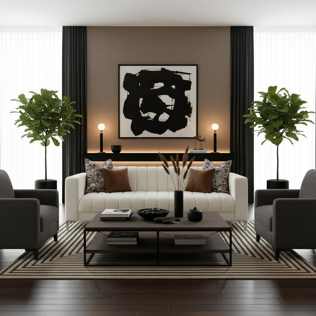 Couch Boucle 4 Seater | White