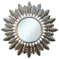 Load image into Gallery viewer, Round Catalina Mirror with Silver Antique Ornately Decorated Frame | 120x120cm
