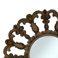 Load image into Gallery viewer, Horizon Round Mirror | Brown Kuno Bali with Ornately Decorated Frame 120x120cm
