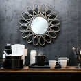 Load image into Gallery viewer, Round Madrid Mirror 120x120cm | Silver Antique with Ornately Decorated Frame
