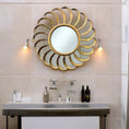 Load image into Gallery viewer, Round Mexico Wind Mirror Gold
