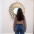 Load image into Gallery viewer, Round Mexico Wind Mirror Gold
