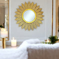 Load image into Gallery viewer, Trento Round Mirror | Gold Wash
