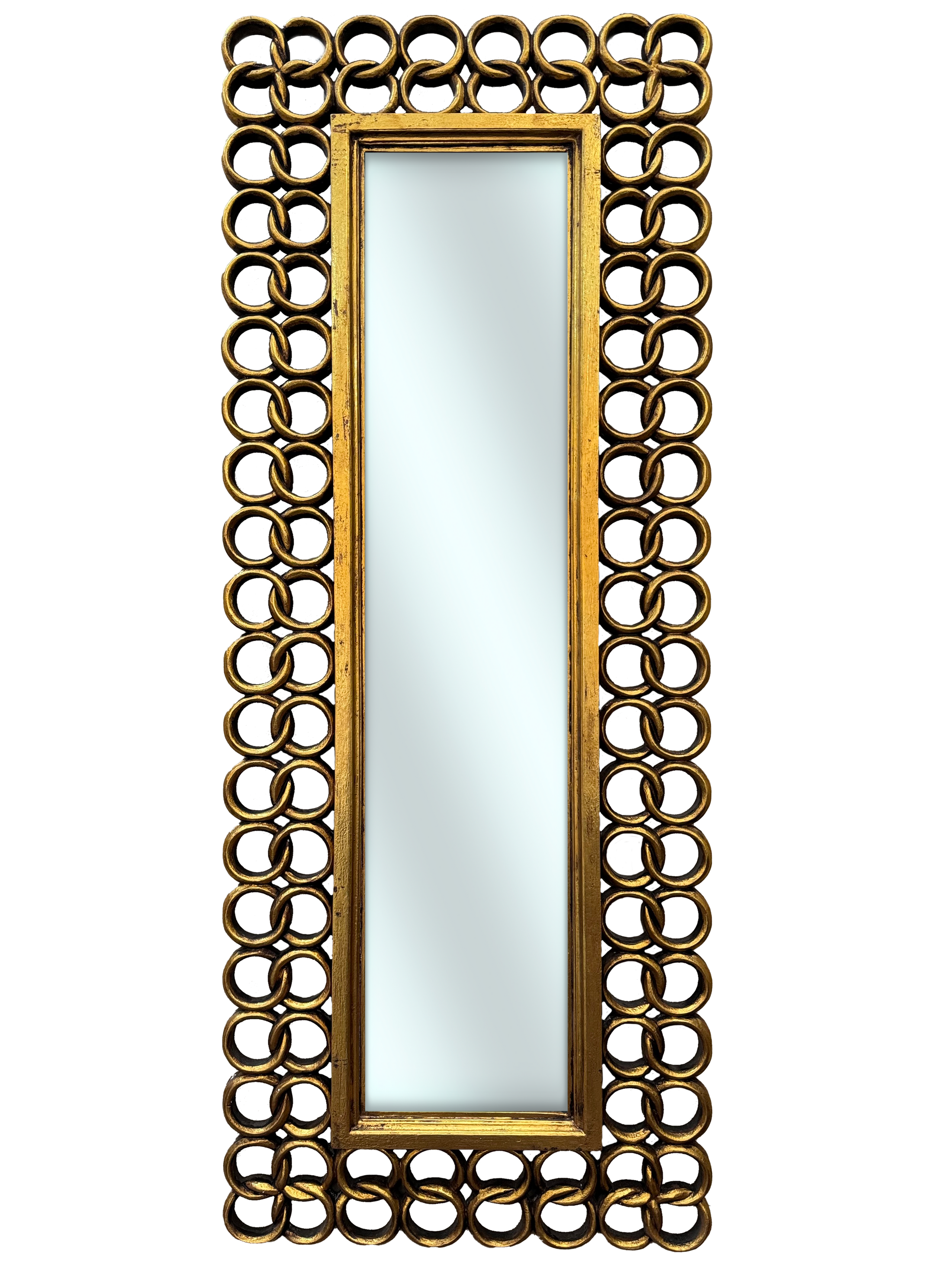 Square Ring Mirror 160x60 | Gold