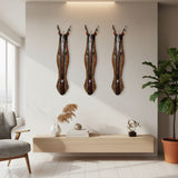 Golden Wave Tribal Wall Mask