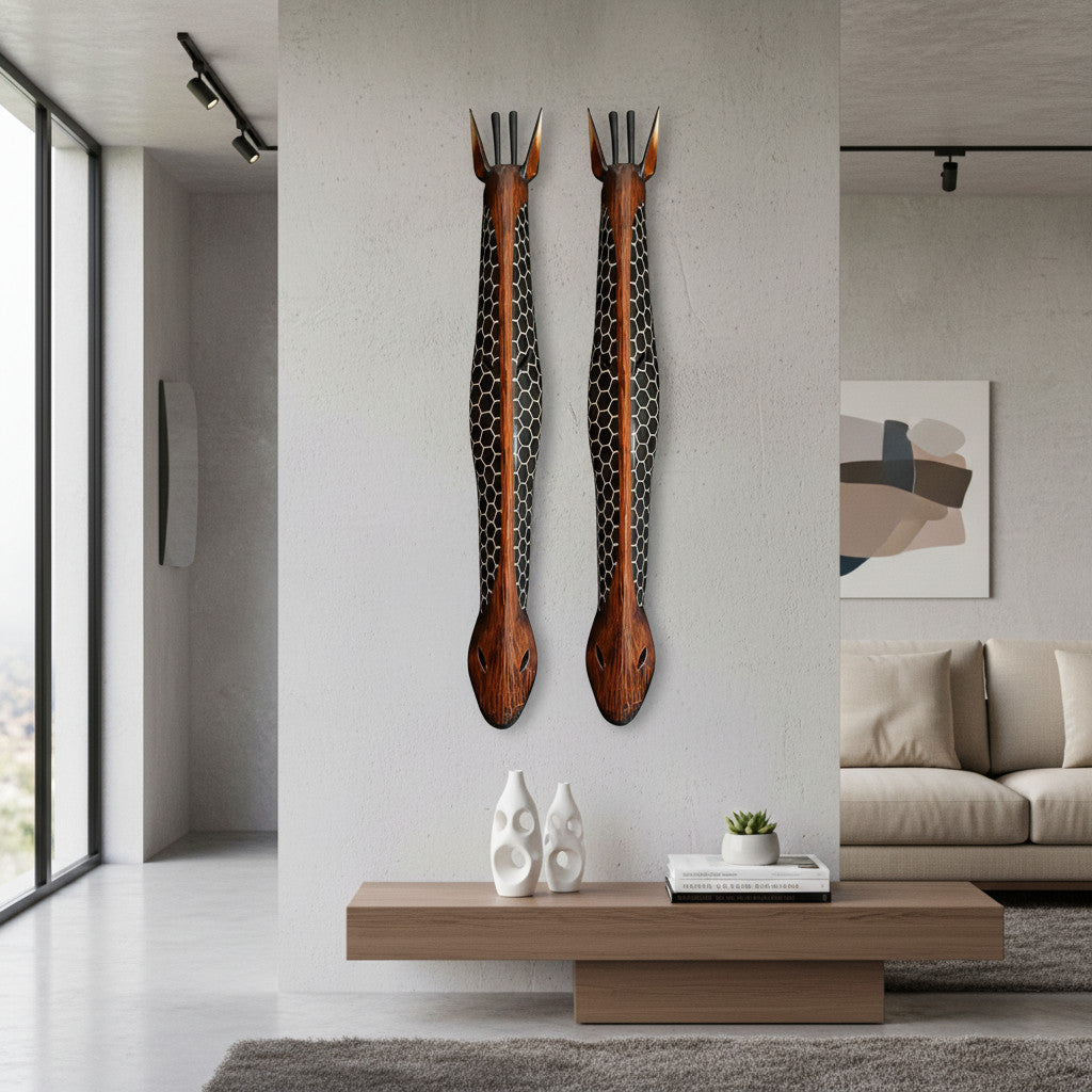 Geometric Tribal Wall Mask