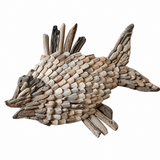 Driftwood Fish Wall Art Sculpture