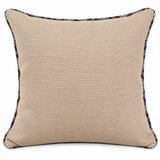Geometric Navy &amp; Beige Belted Scatter Cushion