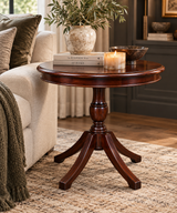 Classic Mahogany Round Pedestal Table