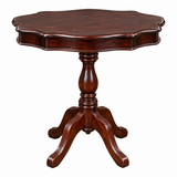 Classic Mahogany Scalloped Side Table