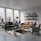 Occasional Chair with Deep Buttons | Grey