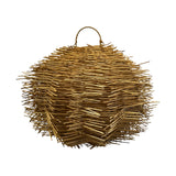 Handwoven natural rattan pendant light shade featuring a bold sculptural silhouette with layered, textured rattan strands that create a dramatic organic look. Designed to cast beautiful ambient light patterns, this statement light shade is ideal for dining rooms, living areas, boutique hotels, restaurants, and contemporary interiors.