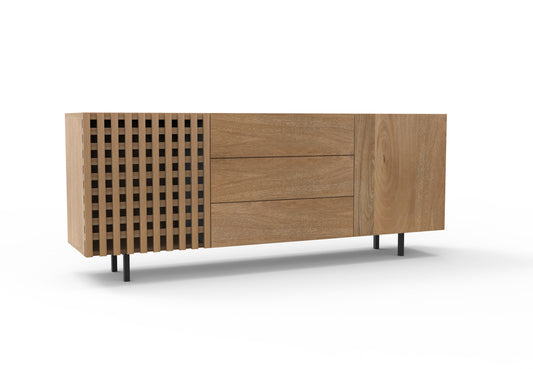 2 Door, 3 Drawer Sideboard | Natural 183x46x74