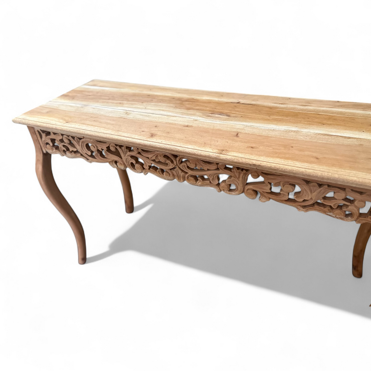 WOODEN CONSOLE TABLE | Natural Finish