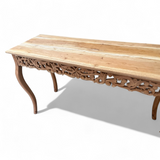 WOODEN CONSOLE TABLE | Natural Finish