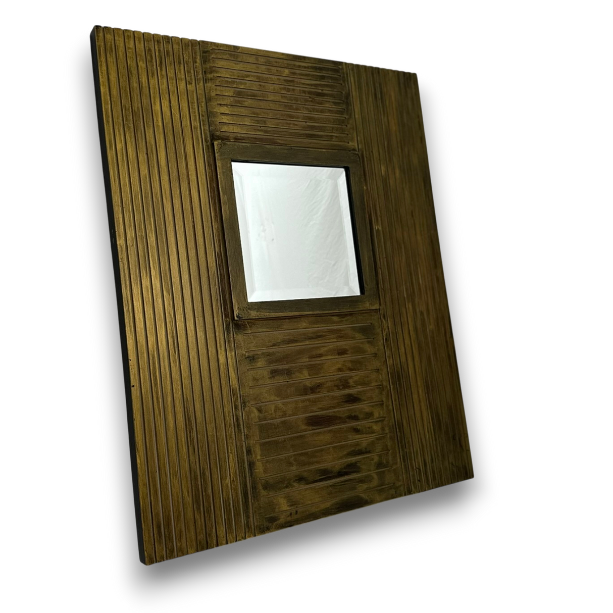 BROWN Small Rectangular MIRROR