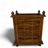 WOODEN TEAK BASKET