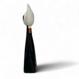 WOODEN CAT WITH NECKLACE SMALL | WHITE