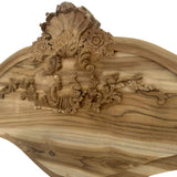 Ornate Hand-Carved Wooden Bed Frame | QUEEN