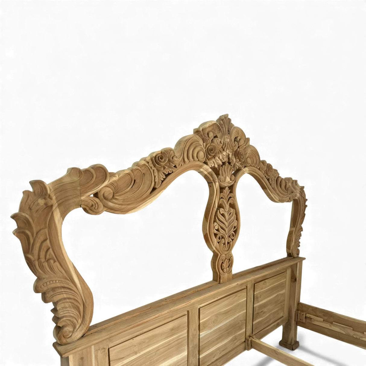 Carved Wooden Bed Frame | KERIS