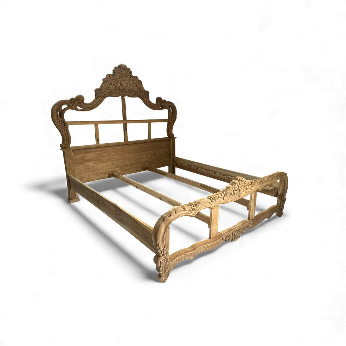 Carved Wooden Bed Frame | BRAWIJAYA