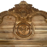 Regal Carved Wooden Bed Frame | CEMPAKA BLOCK