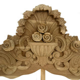 Hand-Carved Antique Wooden Bed Frame