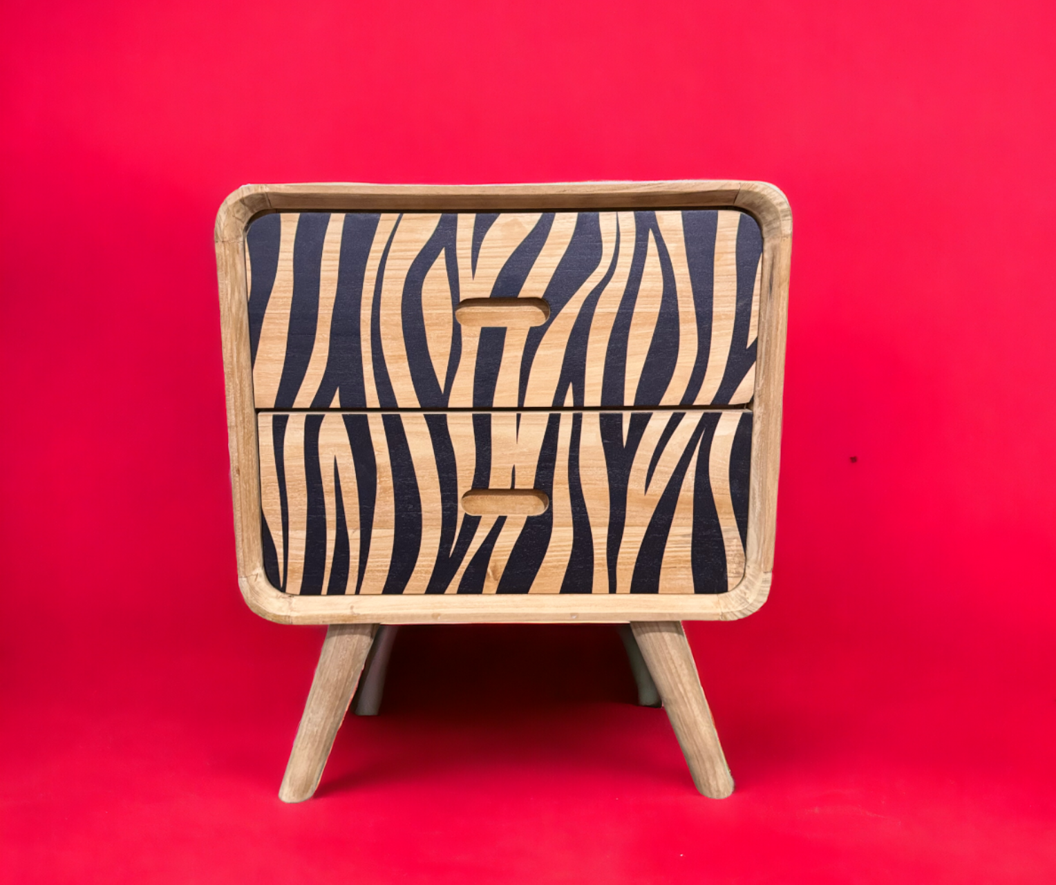 Zebra Retor Bedside Pedestal | 2 Drawers