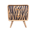 Load image into Gallery viewer, Zebra Retor Bedside Pedestal | 2 Drawers
