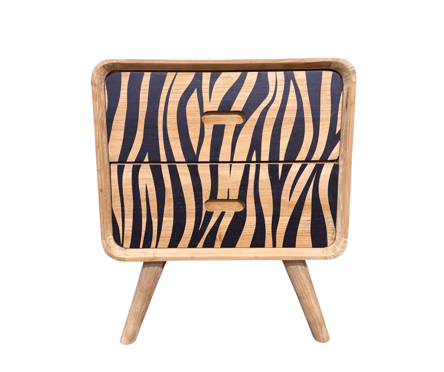 Zebra Retor Bedside Pedestal | 2 Drawers