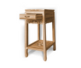 Load image into Gallery viewer, 1 Drawer Carved Tall Side Table | Natural
