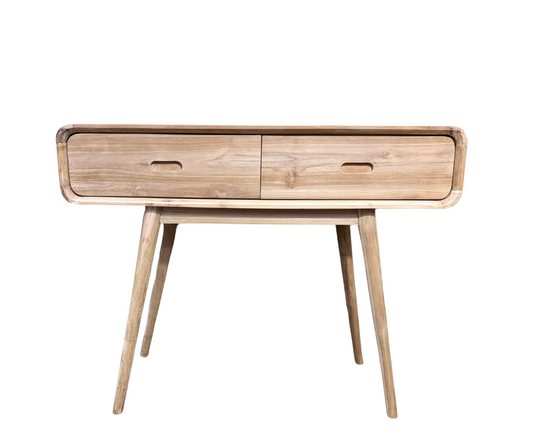 Retro 2 Drawer Console | Natural