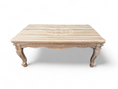 Load image into Gallery viewer, Coffee Table SHR | Natural wood finish with engraved feet and sides
