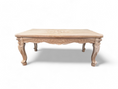 Load image into Gallery viewer, Coffee Table SHR | Natural wood finish with engraved feet and sides
