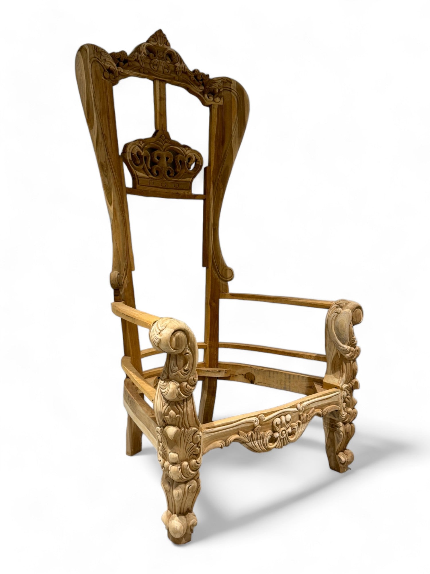 SHR King Chair Crown | Occasional Chair Wooden Frame