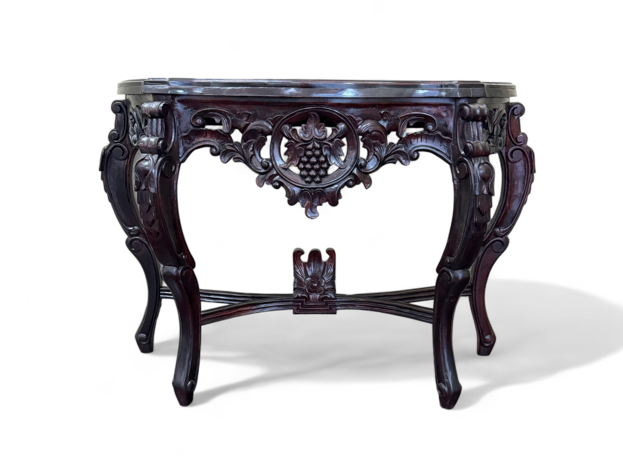 Console Grapes Engraved | Dark Brown