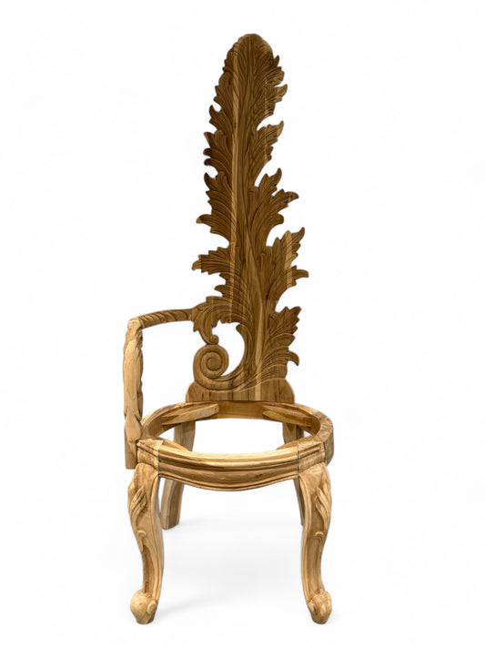 Leaf Chair Arm RH Side | Occasional Chair Wooden Frame