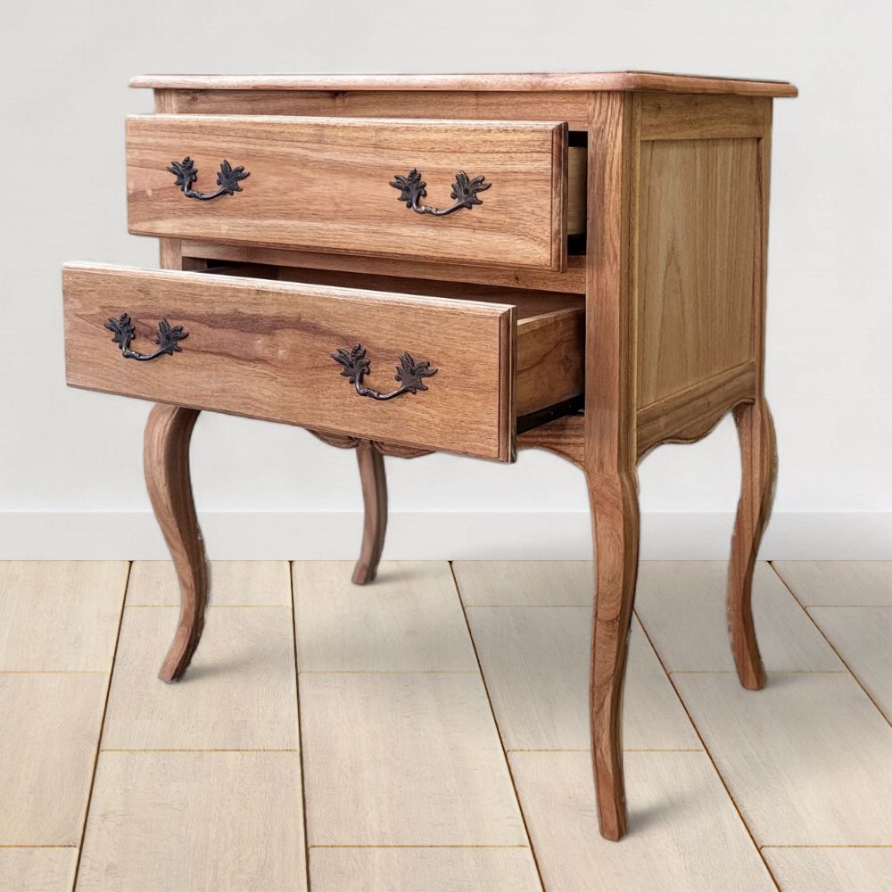 French Bedside Table | Natural